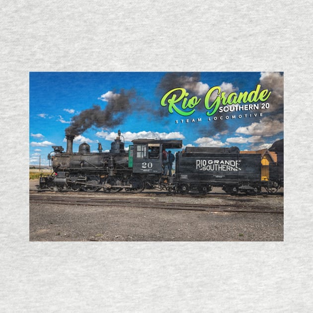 Rio Grande Southern 20 Steam Locomotive at Antonito Colorado by Gestalt Imagery